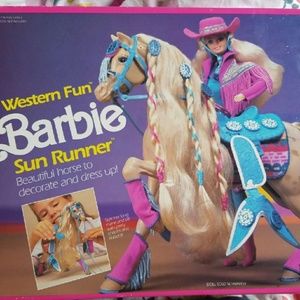 Western fun Barbie Sun Runner horse